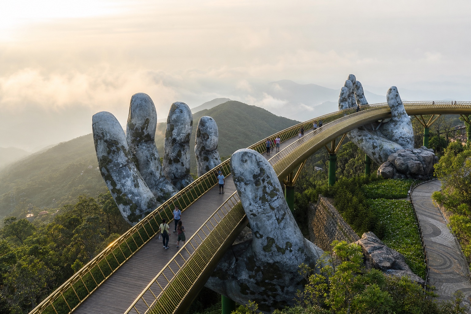 Golden Bridge em Ba Na Hills